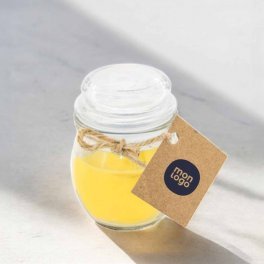 BOUGIE PARFUMEE PERSONNALISEE POT EN VERRE 'BIGOUR'