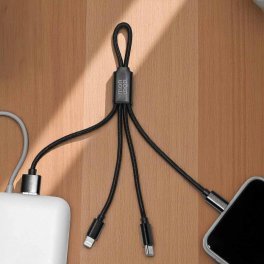 CABLE 4 EN 1 RECYCLE PERSONNALISABLE 'AFFIO'