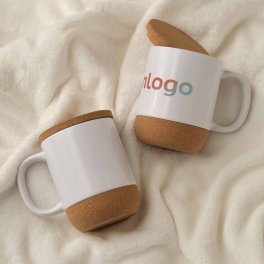 MUG CERAMIQUE ET LIÈGE PERSONNALISE 'STARTER COUVERCLE'
