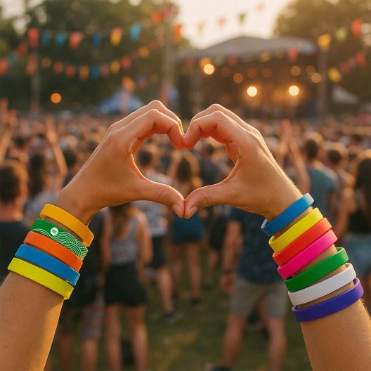 BRACELET SILICONE PERSONNALISÉ 'FESTIVAL II'