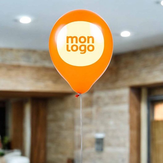 LOT DE 100 BALLONS DE BAUDRUCHE PUBLICITAIRES ø25 CM 'LUFT'