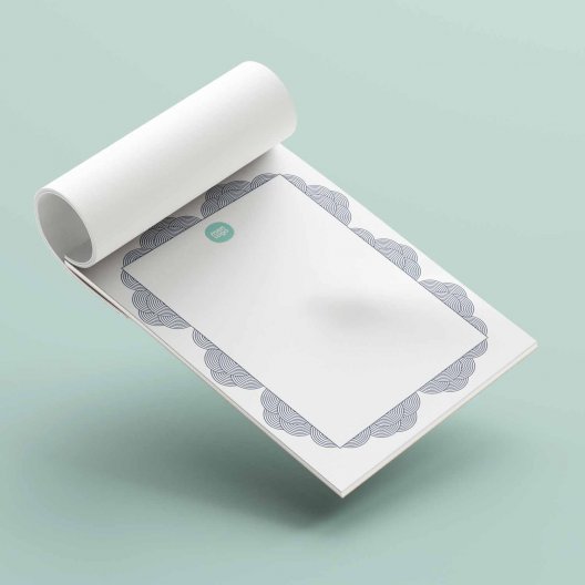 BLOC NOTES PERSONNALISÉ A5 'ARTUS' 25, 50 ET 100 FEUILLES