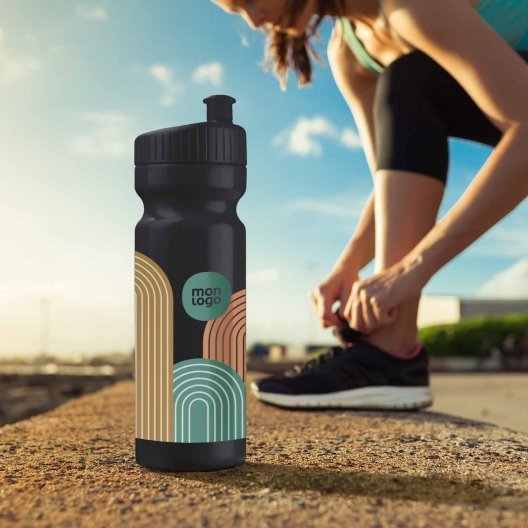 GOURDE DE SPORT PERSONNALISÉE 750ML OPAQUE COLORE 'TRAIL'