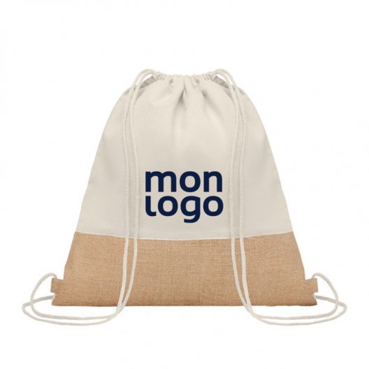 SAC A DOS COTON/JUTE PUBLICITAIRE 'SANDINO'