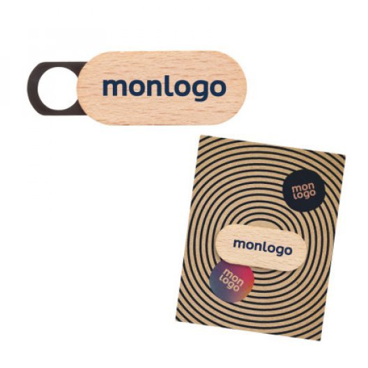 CACHE CAMÉRA PERSONNALISÉ EN BOIS AVEC CARTONETTE 'COBER WOOD'