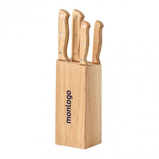 SET DE COUTEAUX PERSONNALISABLE EN BOIS 'MESSER'