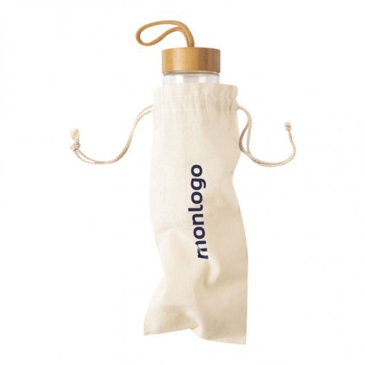 SAC BOUTEILLE PERSONNALISÉ EN COTON 100 G/M2 'VINO'