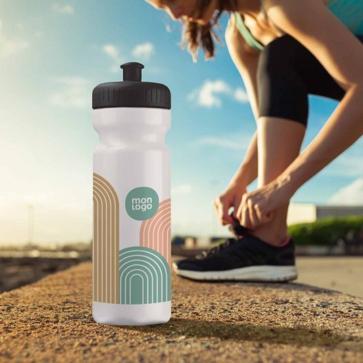 GOURDE PERSONNALISABLE 750ML CORPS OPAQUE BLC BIO 'TRAIL'