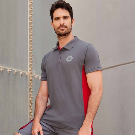 POLO PERSONNALISÉ BICOLORE MANCHES COURTES 'ALBANE MC' 180 GR/M²