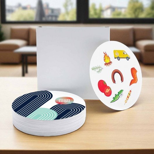 JEU CARTES RONDES PERSONNALISABLE 'DOOWY'