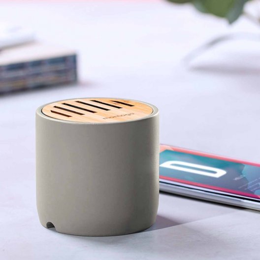 ENCEINTE PERSONNALISEE 3W BAMBOU CIMENT 'NOVACIM'