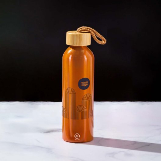 GOURDE PERSONNALISABLE EN ALUMINIUM RECYCLE 'CULOA'