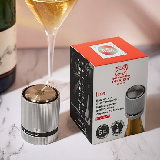 BOUCHON POUR VIN EFFERVESCENT PERSONNALISABLE 'LINE'