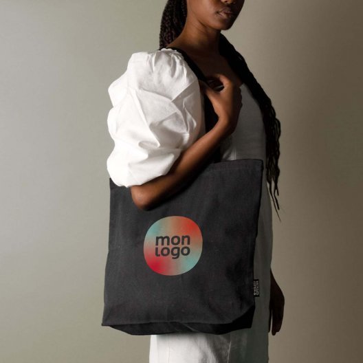 SAC COTON RECYCLE T BOTTOM PERSONNALISABLE 'KINDRY DARK'