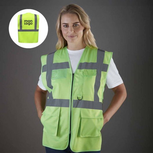 GILET SECURITE PERSONNALISABLE 'BERLIN RPET'