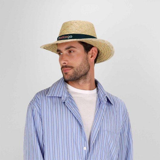 CHAPEAU DE PAILLE PUBLICITAIRE 'DIANE'