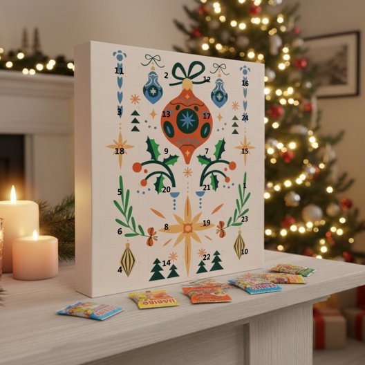 CALENDRIER DE L' AVENT HARIBO PERSONNALISABLE 'JOIE'