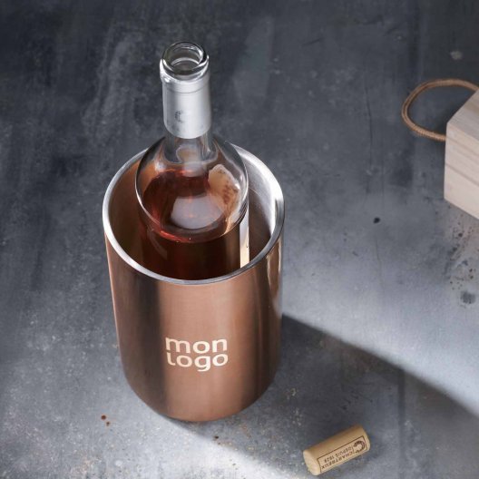 SEAU A GLACE PERSONNALISABLE EN ACIER RECYCLE 'STEELCOL' 