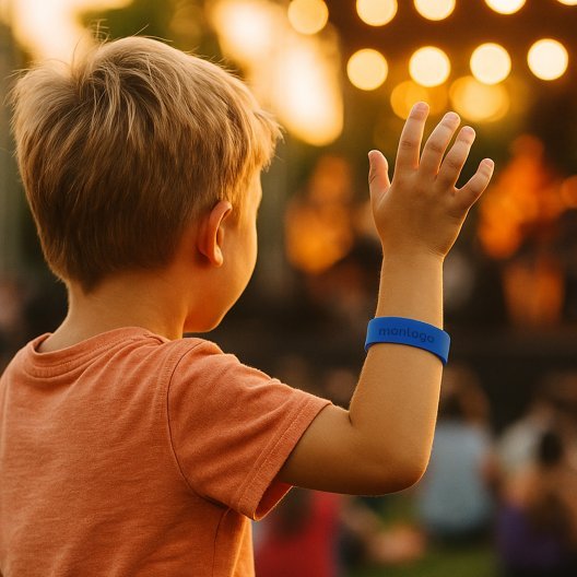 BRACELET SILICONE PERSONNALISE ENFANT 'FESTIVAL KIDS'