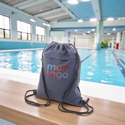 SAC PISCINE CORDELETTE PERSONNALISABLE EN PU 'MANADOO'
