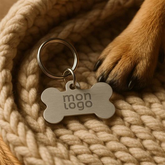 MEDAILLE RECYCLE POUR CHIEN PERSONNALISABLE 'DOGRESS'