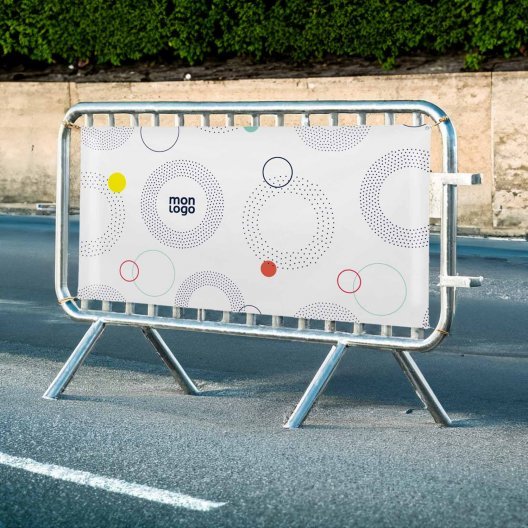 BANDEROLE POUR BARRIERE PERSONNALISABLE 'REKLAM VAUBAN'