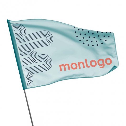 DRAPEAU PERSONNALISABLE XXL 150X230 CM 'FANDRAP HAMPE MAX'