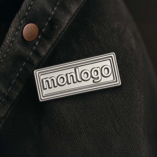 PINS PERSONNALISE A LA FORME EMAIL 'PINZ SILVER'