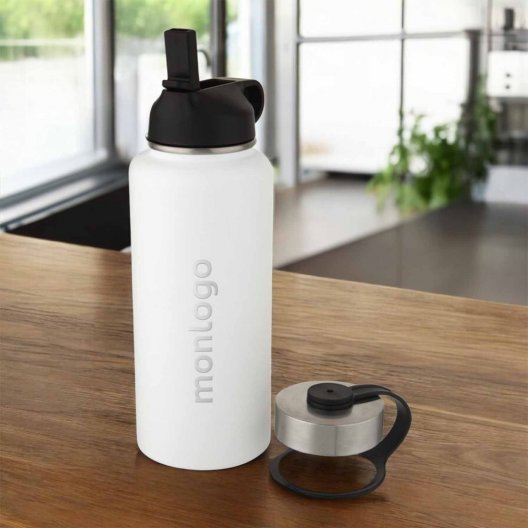 GOURDE ISOTHERME DOUBLE BOUCHON PERSONNALISEE 1L 'DOUBLI'