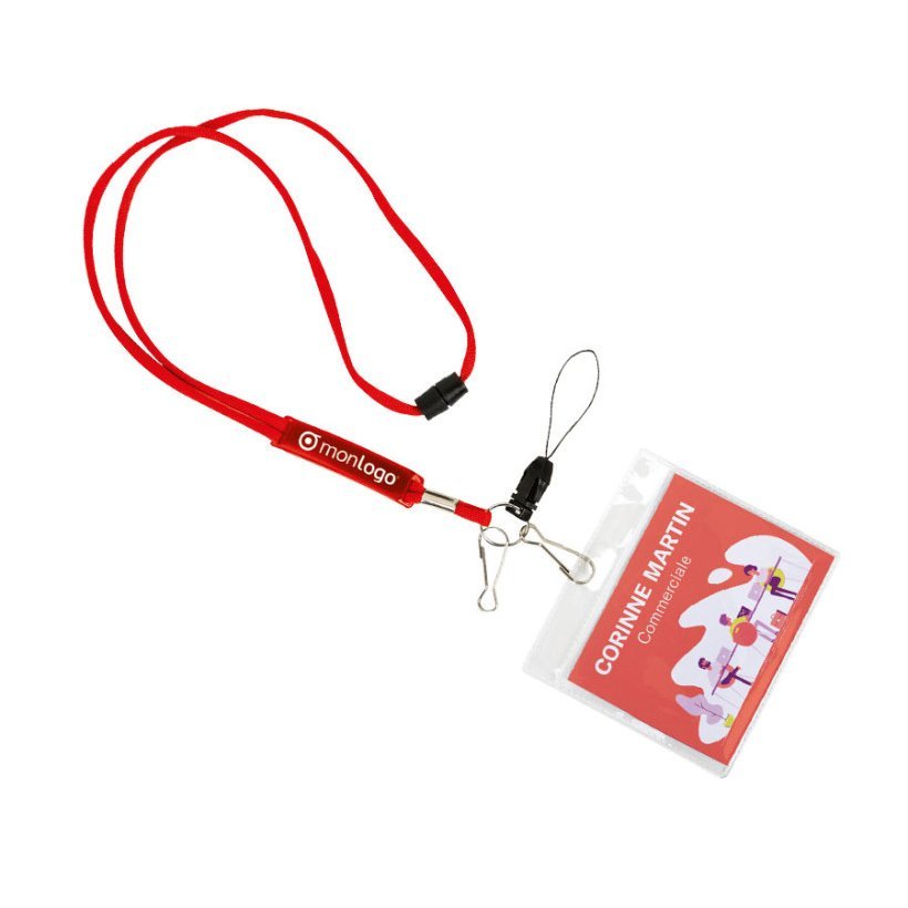 TOUR DE COU AVEC CLIP SECURITE PUBLICITAIRE 'BARLETTA'