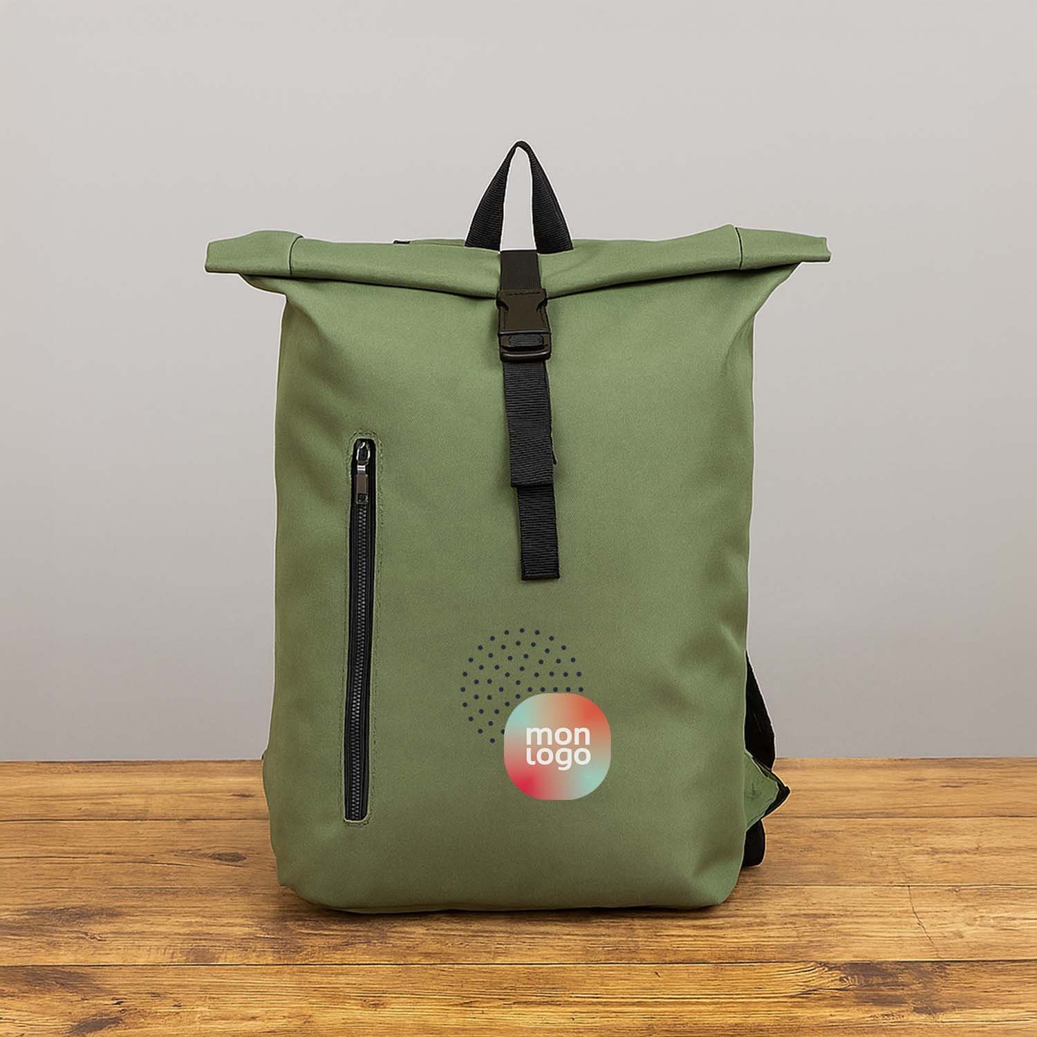SAC A DOS ROLLTOP RPET PERSONNALISABLE 'MIKOS'