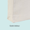 TOTE BAG COTON BIO PERSONNALISABLE AVEC SOUFFLET 'LARGO' 220G/M2
