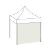 DEMI MUR BLANC TENTE 3x3 PERSONNALISABLE 'TELTA'