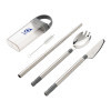 SET DE COUVERTS PERSONNALISÉ EN ACIER INOXYDABLE 'MENDI'