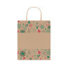 SAC DE NOËL PERSONNALISÉ EN PAPIER RECYCLÉ S,M,L 'VASKA'