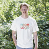 TEE SHIRT PERSONNALISABLE MIXTE BLANC BIO 'HARBRO'