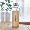 BOUTEILLE PERSONNALISABLE EN VERRE ET JUTE 'BOCA TOUCH' 4J