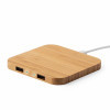 CHARGEUR INDUCTION BAMBOU PERSONNALISABLE 'CUADRO 10W'