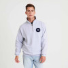 SWEAT SHIRT PERSONNALISABLE DEMI ZIP MIXTE 'HOODA'