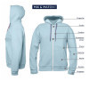 SWEAT SHIRT SUR MESURE ZIPPE MIXTE 'STONE CUSTOM'