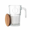MUG VERRE NERVUREE PERSONNALISE 450ML 'VIVIANE'
