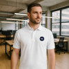 POLO HOMME BLANC PERSONNALISE 210G 'JHK ESSENTIAL'