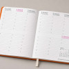 AGENDA SEMAINIER A5 RIGIDE PU PERSONNALISABLE 'MARCHO'
