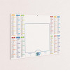 CALENDRIER MURAL EFFAÇABLE VÉLÉDA 44,5X28,5CM PERSONNALISÉ 'VELEDI'