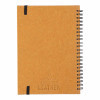 CARNET A SPIRALES PERSONNALISABLE EN PU RECYCLE 'LETYOU'