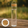 BOUTEILLE PERSONNALISABLE EN VERRE ET BAMBOU 500ML 'BALS'