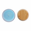 BOUGIE PERSONNALISABLE COUVERCLE BAMBOU 'BANILA COLOR'