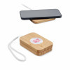 CHARGEUR SANS FIL BOIS PERSONNALISABLE 'INBOX'