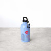 GOURDE PERSONNALISEE EN ACIER RECYCLE 400 ML MOUSQUETON NOIR 'AVEREST'