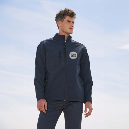 VESTE PUBLICITAIRE ZIPPÉE SOFTSHELL HOMME 'RELAX' 340 GR/M²